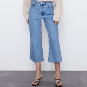NWT High-Waisted Culottes Jeans